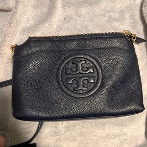 Tory Burch navy crossbody- great condition!